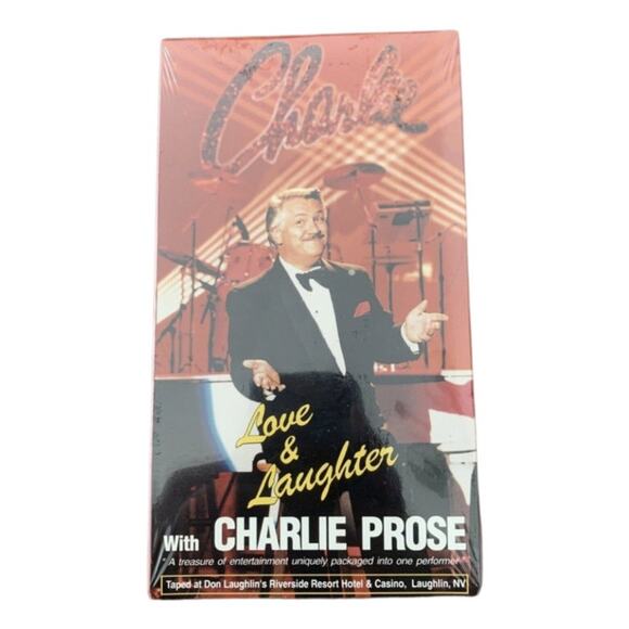Love and Laughter Charlie Prose VHS Riverside Resort Casino Sealed 1995 Comedy - Picture 1 of 3